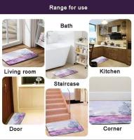 Alfombra de Bienvenida Navideña Antideslizante Poliéster Lavable para Dormitorio Baño Cocina - details 1