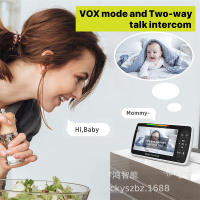 Monitor de bebé mejorado de 5 pulgadas, vídeo Pan-Tilt-Zoom con cámara y Audio, visión nocturna, rango de 1000 pies, sin WiFi - details 4