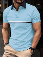 Verano suelto polo de manga corta simple negocio diario tops - details 4