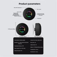 Mini Altavoz Bluetooth impermeable para baño, Audio inalámbrico para ducha, luz RGB, altavoz con ventosa, negro - details 5