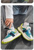 2025 nueva malla de verano zapatos para correr transpirables plataforma aumentando tendencia zapatos de los hombres zapatos de papá zapatos casuales. - details 1