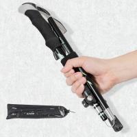 Bastones para caminar plegables, bastones de Trekking ultraligeros, senderismo, viajes, antigolpes, para montañismo, poste telescópico para correr al aire libre, 2 uds. - details 6