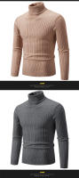 Suéter informal para hombre y mujer, jersey de cuello alto, ajustado, tejido, cómodo, Primavera - details 17