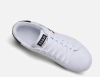 Zapatillas de deporte de moda para hombre, zapatos vulcanizados, planos y gruesos, cómodos, con plataforma para primavera y otoño, zapatos deportivos informales blancos - details 10