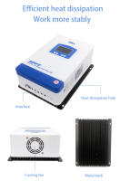 controlador de carga Solar Mppt 60A, compatible con batería de litio de plomo ácido, compensación de temperatura - details 11