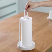 Soporte Vertical de plástico multiusos para servilletas, soporte para papel de cocina Simple blanco, toallero de tejido independiente para Hotel, 2 uds. - details 1