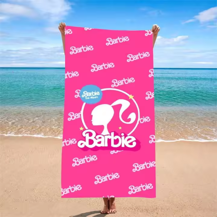 1 toalla de colección de dibujos animados: playa de microfibra súper absorbente, de secado rápido, ligera, suave y de gran tamaño B - 1