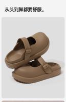 Sala de operaciones antideslizante zapatos con agujeros para mujer, nuevos zapatos Mary Jane de verano, playa, oficina, dos bolsas de desgaste, zapatillas de media cabeza - details 4
