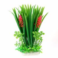 Plantas artificiales de plástico para acuario, hierba para FONDO DE pecera, adorno de decoración, 1 unidad - details 1