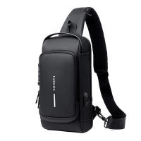 Bolso bandolera USB antirrobo para hombre, bolsos de pecho, paquete de mensajero para hombre - details 5
