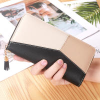 Cartera larga de piel sintética para Mujer, con diseño bolso de mano de borla, tarjetero - details 2
