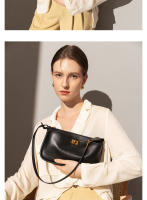 Bolso para mujer Nuevo bolso Kelly Bolso para las axilas Bolso cuadrado pequeño con cierre de cuero Bolso bandolera de hombro para viajeros - details 7