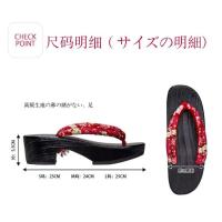 sh tradicional, zuecos Geta de madera, chanclas, sandalias al aire libre, anime japonés oriental floral, cosplay, paulownia mujer - details 1
