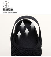 Novedad de verano, sandalias de malla para exteriores con parte inferior plana, antideslizantes, huecas, boca poco profunda, corte bajo, suela suave, transpirables y - details 7