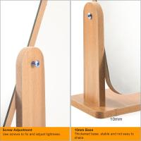 Espejo de Maquillaje de Escritorio de Madera Giratorio de 360° Perfeccionado para Escritorio de Vestidor Longitud y Ancho Adecuados - details 1