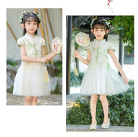 Hanfu para niñas, novedad de verano, falda de princesa nacional, vestido Cheongsam de estilo antiguo de hadas para niños - details 5
