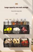 Iluminación de pared ba, organizador de cocina, cebolla, jengibre, condimentos, especiero, sin lavar, drenaje de frutas y verduras - details 5