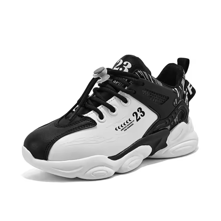 Zapatos deportivos para niños otoño nuevo, zapatillas de baloncesto antideslizantes para correr - 1