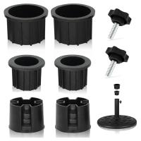 Soporte de Base de sombrilla de 8 piezas, cubierta de enchufe de anillo de agujero y tapa, soporte de sombrilla de Patio, piezas de repuesto, soporte estabilizador de Base - details 0