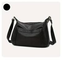 Bolso Cruzado de Cuero Genuino Minimalista Mango Ajustable, Gran Capacidad, Cierre de Cremallera, Elegante Accesorio para Uso Diario y Profesional - details 17
