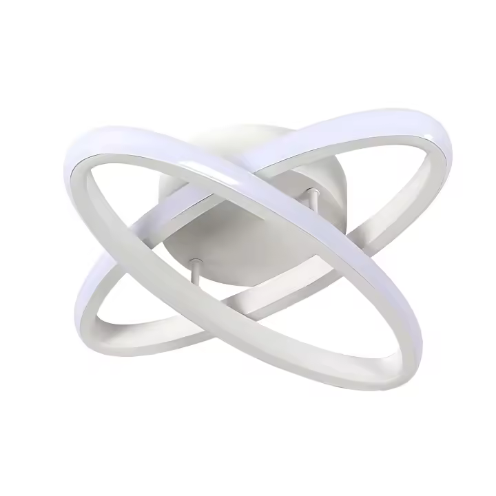 Goeco Lámpara de pared con sombrero de paja nórdico LED negro 12W luz blanca 6500K - 1
