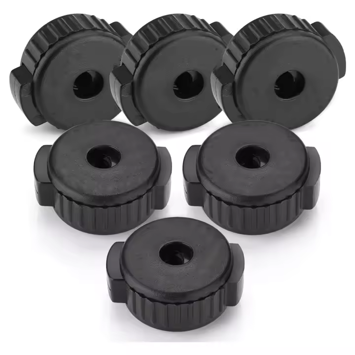 Tuercas de platillo de plástico de 6 piezas, tuerca de platillo de ajuste rápido para kit de batería de percusión, piezas de repuesto de percusión - 1