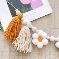 Guirnalda de borlas con cuentas de madera, banderola de cumpleaños con margaritas para paredes de granja, manteles para sillas altas, accesorios para fotos, decoración del hogar - details 3
