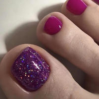 Uñas artificiales de resina reutilizables, 24 piezas, brillo brillante, sin decoloración, para toda la vida, uso diario - details 1