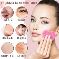 Esponjas faciales comprimidas con forma de corazón, almohadillas de limpieza Facial Natural, 100 unidades - details 2
