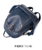 Mochila de mujer Mochila de doble propósito de cuero suave - details 15