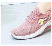 Zapatos Deportivos Casuales para Mujer Estilo Otoño Nuevo Zapatos de Tela de Pekín Antiguo Tejidos a la Moda Zapatos de Caminar con Margaritas - details 6