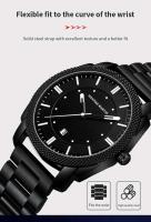Reloj de Cuarzo de Lujo para Hombres Automático Correa de Cuero Impermeable Estilo de Negocios - details 5