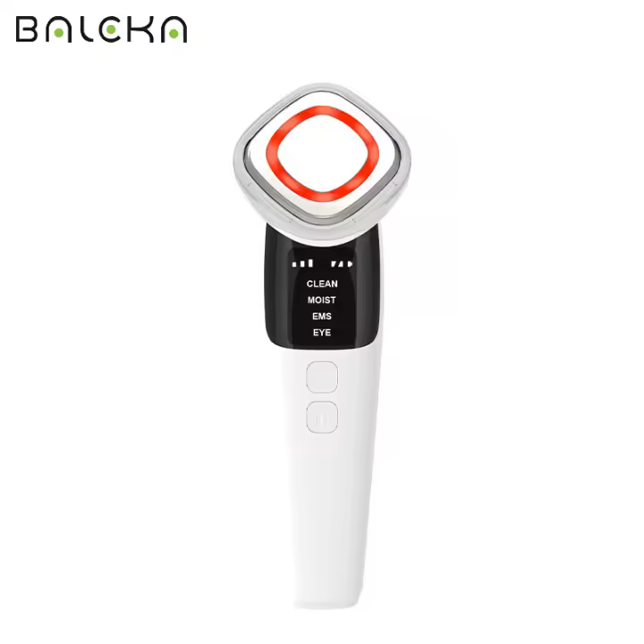 Presenta el instrumento de masaje facial ems micro-corriente reafirmante lifting fotónico rejuvenecimiento de la piel instrumento de belleza uso doméstico - 1