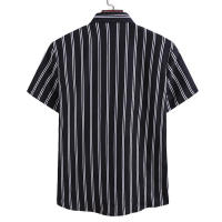 Camisa informal a rayas de manga corta para hombre, TW30, estilo europeo, novedad de verano 2020 - details 6