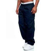 Jerseys rectos con múltiples bolsillos para hombre, pantalones casuales, pantalones Fiess - details 16