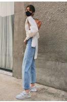 Deportes de moda para mujer con tenis con cordones, zapatos casuales blancos - details 3