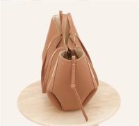 Bolso de mano de color sólido para mujeres, material de cuero de vaca, bolso de axila, moda - details 5