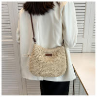 Bolso de estilo bohemio cruzado para mujer, bolso de hombro tejido a mano para vacaciones en la playa - details 1