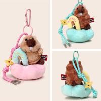 Llavero Kawaii de peluche de marmota, adornos de dibujos animados, muñecos de marmota, colgante para bolso, llavero colgante para coche, regalo para niña - details 14