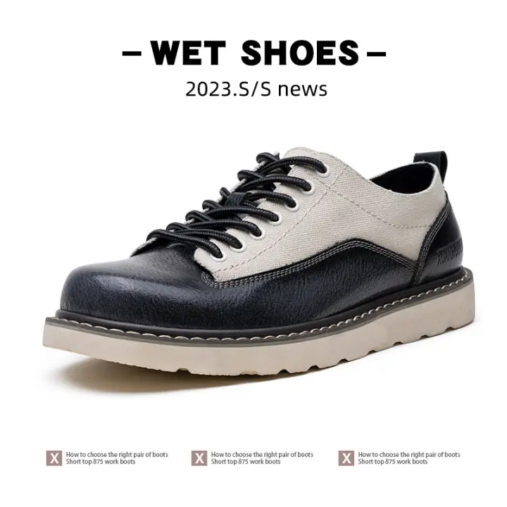 Nuevos zapatos de herramientas retro Zapatos de cuero casuales al aire libre americanos - 1