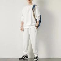 Traje deportivo informal para hombre, camiseta a cuadros de manga larga, pantalones, conjunto de ropa elegante, Otoño/Invierno - details 11