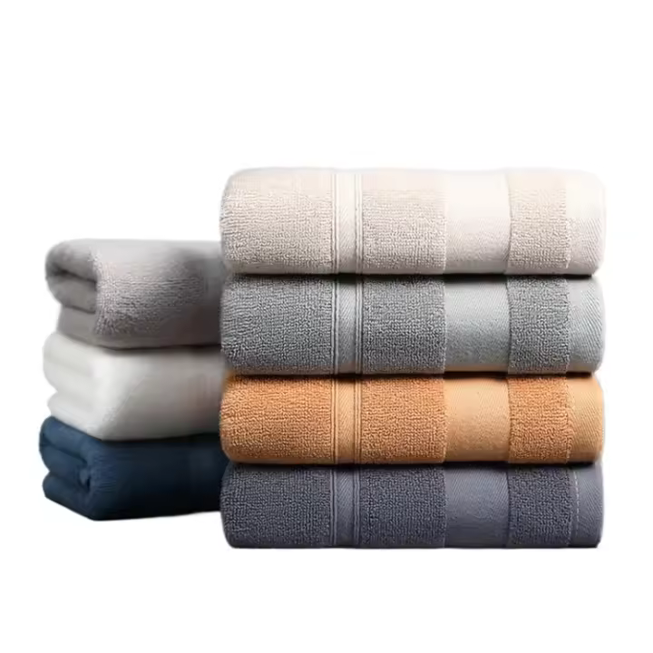 Toallas de cara y mano absorbentes y suaves de algodón, juego de toallas de baño de lujo para Hotel, Spa, sólido y suave - 1