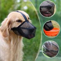 Bozal de perro cubierto de malla suave con correas ajustables para perros pequeños, medianos y grandes - details 1