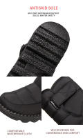 Ots de nieve de algodón para mujer, zapatos impermeables de alta calidad, antideslizantes, novedad 2024 - details 4