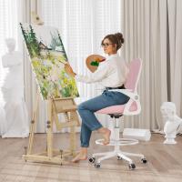 Silla de Escritorio Ergonómica con Malla Transpirable, Reposabrazos Abatibles, Silla para Ordenador de Altura Regulable, Silla Giratoria de 360 ° , Gris - details 14