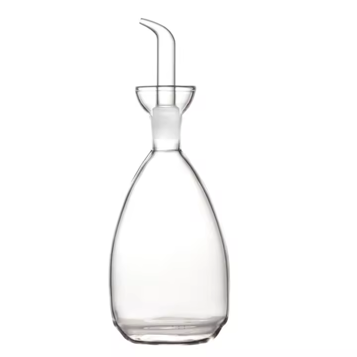 Olla de aceite de vidrio de borosilicato alto, botella de condimento de cocina, olla de salsa de soja creativa - 1