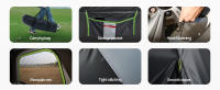 SucceBuy Tienda de campaña para Acampar, Impermeable, Doble Capa, con Ventanas de Malla y Bolsa de Almacenamiento, Ideal para Aventuras al Aire Libre - details 4