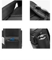 Mochila de viaje de gran capacidad para hombre, bolsa de zapatos impermeable para senderismo al aire libre, para ordenador portátil de negocios de 17 pulgadas, 50L - details 9