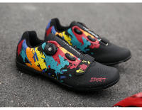 Nuevos zapatos de bicicleta de carretera, zapatillas de ciclismo para hombres, zapatillas de deporte para clítoris de montaña, tacos de ruta, zapatos planos de velocidad para bicicleta de cross, zapatos de Pedal Spd para mujeres - details 22