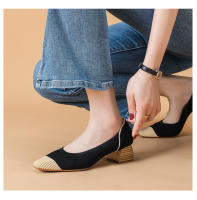 Zapatos de Muganza Tejidos Transpirables con Tacón Grueso Pisa Fuerte esta Primavera - details 15